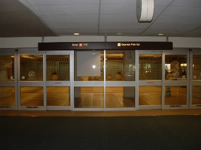 Express Pickup Area Sliding Doors